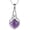 Amethyst necklace, variant on YAFEINI Amethyst Irish Celtic Pendant Necklace Sterling Silver Natural Stone Teardrop Necklace Jewelry Gifts For Women