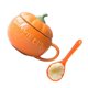 thumbnail image 3 of Pumpkin Coffee Cup With Spoon Ergonomic Handle Orange Drinking Halloween Celebration 1 Set, 3 of 3
