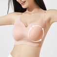 thumbnail image 6 of Xdegoge No Underwire Bras for Women Seamless Push Up Criss Cross Breathable Bralettes Comfort Wireless Full Coverage Everyday Bra, 6 of 8