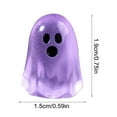 thumbnail image 3 of Wzzjkit Halloween Ghosts Mini Halloween Garden Figurines Cute Pumpkin Ghost Resin Miniature Model Witch Figurines Decorated Halloween Party DIY Decoration, 3 of 4