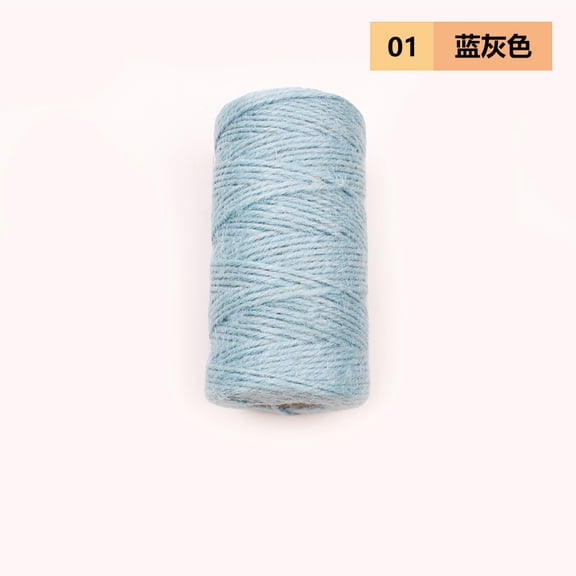 Namzi Jute Twine, Blue1 Craft String 3937*0.08In, 1 Roll Natural Hemp Rope for DIY Home decoration Decor, Handmade Woven Ornament