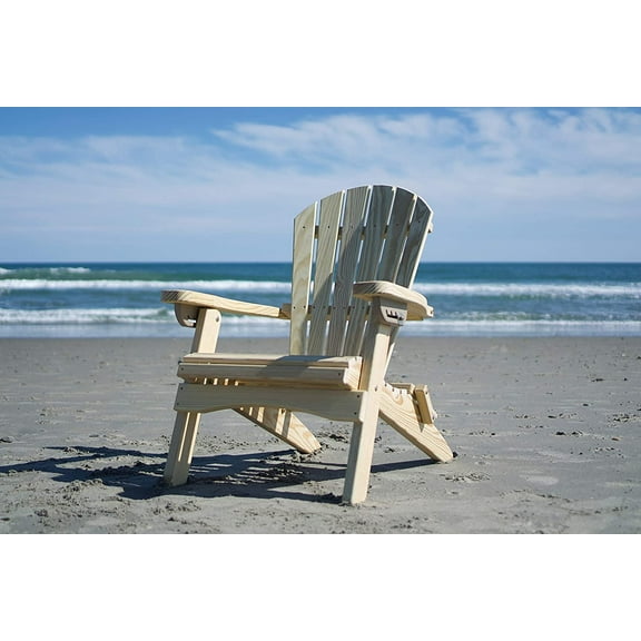 GAZEBO JOE'S Reclining Heavy Duty Wood Folding Adirondack Chair - Made in USA