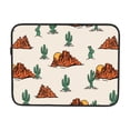 thumbnail image 7 of Western Theme Cactus Cowboy 13 inch Portable Laptop Sleeve Compatible with MacBook Air Notebook Computer Case for Men Women College School Students, 7 of 7