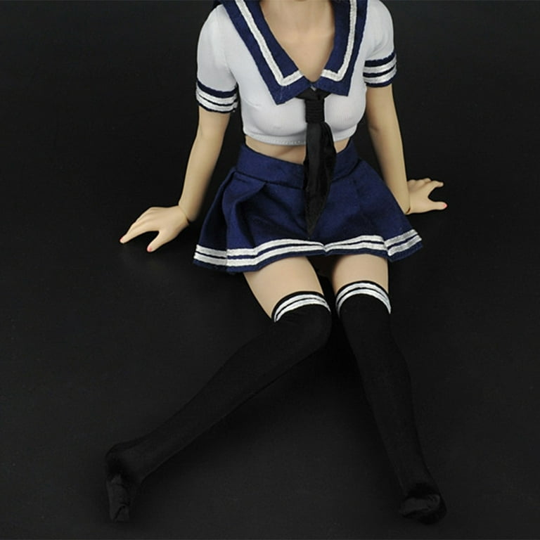 1/6 Scale Female Clothes School Girl Sailor Uniform for 12 Figure