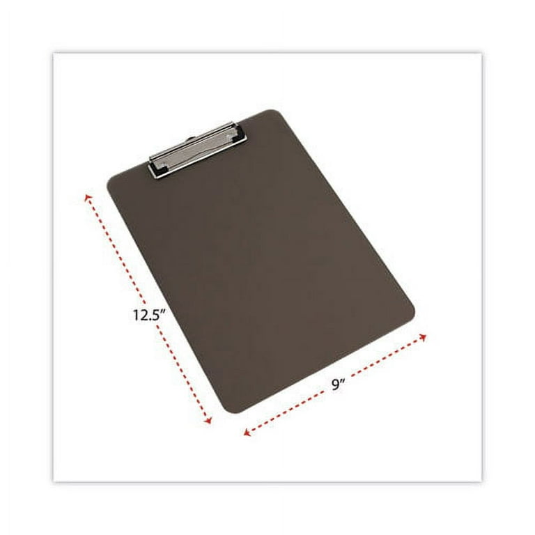Plastic Clipboard with Low Profile Clip, 0.5 Plastic Clipboard with Low Profile Clip, 0.5