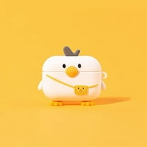 Compatible with AirPods Case, Silicone 3D Animal Cute Penguin Chicken Duck Reindeer Piggy Fun Cartoon Character Airpod Cover (AirPods Pro, Chicken with Bag)