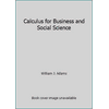 Calculus for Business and Social Science, Used [Paperback]