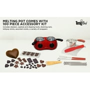 Angle View: Total Chef Cm20 Deluxe Chocolatier Dual Chocolate Fondue and Melting Pot