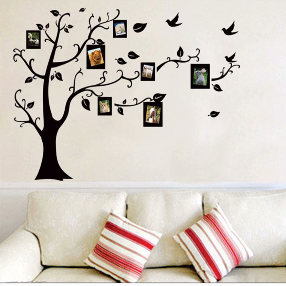 Family Tree Wall Sticker Photo Picture Frame DIY Livng Room DIY Decal Removable，