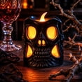 thumbnail image 5 of Halloween Night Light with Candle Skeleton Design, Spooky Halloween Decor for Indoor Mantel and Desk, Small Decorative Lamp for Party Favors and Home Decor Gifts, 5 of 5