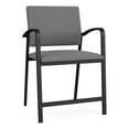 thumbnail image 1 of Pemberly Row Fauteuil de Réception Grand à Hanches de 24,5 Po en Tissu, Gris/noir, 1 of 5