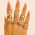 thumbnail image 2 of Open multi-joint ring set 22-piece love ring women's design niche retro ring Couple jewelry Valentine's Day gift, 2 of 5