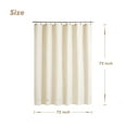 thumbnail image 7 of Barossa Design PEVA 8G Beige Shower Curtain Liner with 6 Magnets, Heavy Duty & Waterproof-72" x 72", 7 of 7