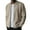 Khaki, variant on ZUKMRJPC Men's Bomber Jacket Long Sleeve Full Zip Solid Color Textured Outwear Spring Fall Casual Stylish Stand Collar Lightweight Jacket