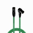 thumbnail image 1 of Coluber Cable 3-Pin M-Right Angle Balanced XLR Cable Color Premium Cord 6ft, 1 of 7