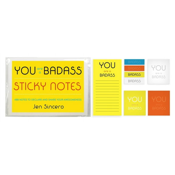 You Are a Badass(r) Sticky Notes: 488 Notes to Declare and Share Your Awesomeness, (Hardcover)
