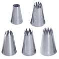 thumbnail image 1 of French Star Pastry Tube, Stainless Steel Cake Piping Tips For Easy Clean, Open Star Piping Nozzle With Wide Application In Decorating, 1 of 5