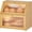Natural, variant on White Bread Box, Extra Large Bamboo Wood Bread Box, White Bread Storage Container