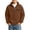 Khaki, variant on Kezqiaxn Teen Clothes for Boys Stand Collar Quarter Zip Sweatshirt Classic Waffle Pullover Tops Fall Fashion Size 3-14