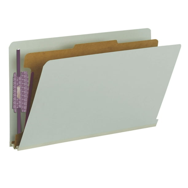 Carpeta clasificatoria Smead, 100% reciclada, tamaño legal
