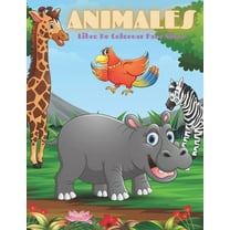 ANIMALES - Libro De Colorear Para Niños: Animales Marinos, Animales de Granja, Animales de la Selva, Animales del Bosque Y Animales del Circo (Paperback)