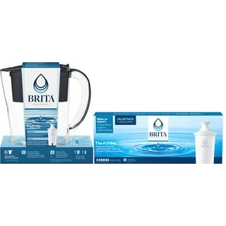 Brita Small 6-Cup Space-Saver BPA-Free Water Pitcher with Filter (35566)