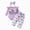 H178-Light Purple, variant on TOWED22 Newborn Infant Girl Clothes Rib Knit Romper Print Pants Headband Baby Clothes for Girls,0-3 M