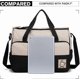 thumbnail image 2 of 5 Pcs/Set, Trendy Polka Dot Multifunctional Mummy Bag, Large Capacity Crossbody Diaper Bag - Black, 2 of 5
