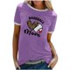 thumbnail image 2 of Fiudx Ofertas Flash Del Día Solo En Línea Blusa Holgada de Manga Corta con Cuello Redondo y Manga Abombada para Mujer, 2 of 6