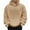 Khaki, variant on Mens 2024 Casual Cotton Hooded Collar Drawstring Hoodies Pullover Sweatshirts Casual Long Sleeve Shirts(Black,L)