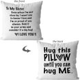 thumbnail image 2 of Sister Pillow Covers Hug This Pillow Until You can Hug me Pillow Covers,Sisters Gifts from Sister Friendship Pillow Covers 18x18 Sister Pillows from Sister Gifts, 2 of 5