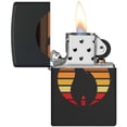 thumbnail image 4 of Zippo 46168 Colorblock Zippo Design Black Matte Windproof Lighter, 4 of 7