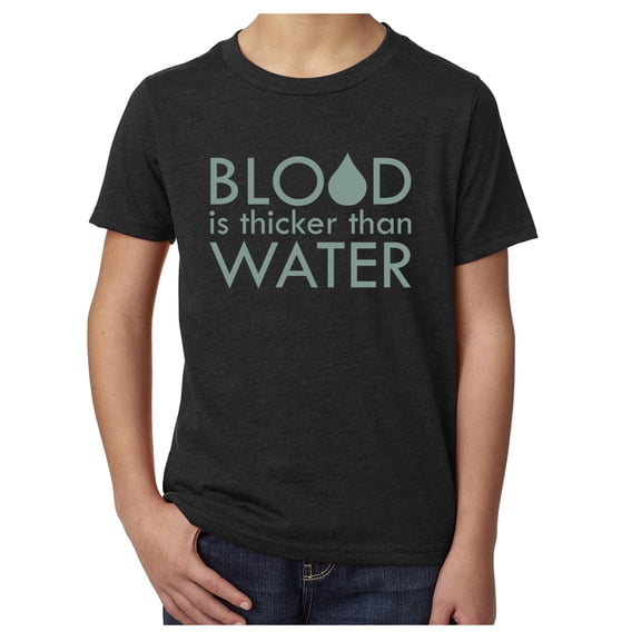 Blood is Thicker than water- Family Runion youth T-shirts - Black MH200YFAM S23 S