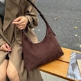 thumbnail image 3 of HUISZJ Shoulder Bag PU Leather Travel Handbag Large Capacity Messenger Purse for Women Work Shopping Travel (Coffee), 3 of 10