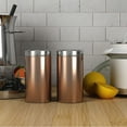 thumbnail image 3 of nu steel Jumbo Salt & Pepper Shaker Set of 2, 15 Oz. Stainless Steel with Copper Finish, Small, Shiny TG-JSP-C, 3 of 4