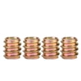 thumbnail image 4 of Surtido de tuercas de inserción roscadas de acero M8 x 15 de 50 piezas para muebles con dientes internos y externos para conexiones estables, 4 of 8