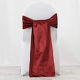 thumbnail image 2 of Balsa Circle Burgundy Extra Velvet Chair Sash Party Dinner Birthday Decorations Supplies, 2 of 4