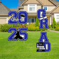 thumbnail image 2 of Diconna 2025 Graduation Yard Sign with Stake Letter Pattern Lawn Decorations Waterproof Photo Prop, 2 of 8