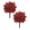Red*2pc, variant on 2pc Outdoor Artificial Boxwood Shrubs 21.65 In Tall Faux Plants UV Resistant Plastic Greenery for Porch Garden Patio Landscaping With Ground Insert,outdoor plants uv resistant