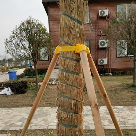 

HEVIRGO Plant Frame Large Tree Growing Support Stakes Tripod Plastic Cups Garden Tool