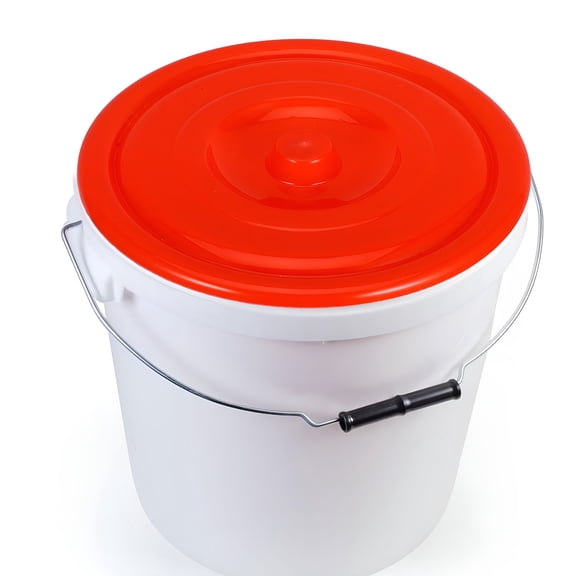 ACDANC 2pcs Plastic Trash Can Lids Round Trash Can Replacement Cover Heavy Duty Garbage Can Lid For Outdoor Trash Can Rounded Smooth Plastic Lid