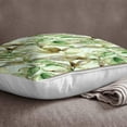 thumbnail image 4 of S4Sassy Decorative Leaf Print Green Designer Square Cushion Cover Pillow Case-12 x 12 Inches, 4 of 5