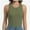 Green, variant on Women Tank Tops Summer Sleeveless Basic Cami Top Shirt Slim Racerback Blouses