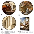 thumbnail image 3 of Designart "The School of Athens A Classical Masterpiece II" Spiritual Floater Framed Wall Decor, 3 of 7