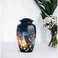 thumbnail image 7 of Owl Cremation Urn For Human Ashes Adult Male - 1 Large Urn For Women And Man - Blue Mini Urns For Husband And Wife Set Of 4 - Memorial Urns For Adults Brother (10&3) Inch, 7 of 7