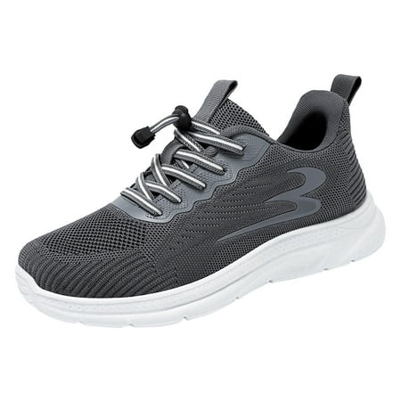 

Mackneog Summer And Autumn Men Sneakers Shoes Fly Woven Mesh Breathable Elastic Band Casual Easy To Wear Gift on Clearance
