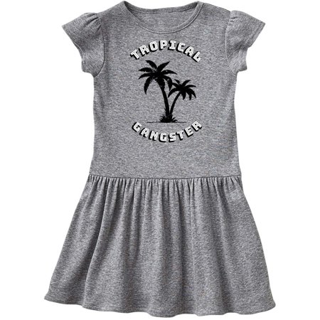 

Inktastic Tropical Gangster with Palms Distressed Gift Toddler Girl Dress