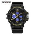 thumbnail image 3 of Sanda Men's Watches Sports Outdoor Waterproof Military Wrist Watch Date Multi Function Tactics LED Alarm Stopwatch, 3 of 6