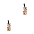 thumbnail image 1 of Ounissouiy Llavero Pendiente multipropósito Forma de fruta Etiqueta para llave Llavero Botellas decorativas Llavero multifuncional Apple10 * 18 Manzana10*18mm 2Conjunto, 1 of 6