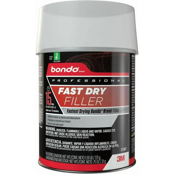 Bondo 3M Professional Fast Dry Filler Quart